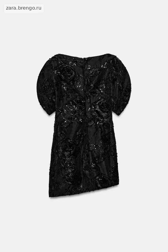 КОРОТКОЕ ПЛАТЬЕ С ВЫШИВКОЙ И БУСИНАМИ — коллекция Zara «ZW»