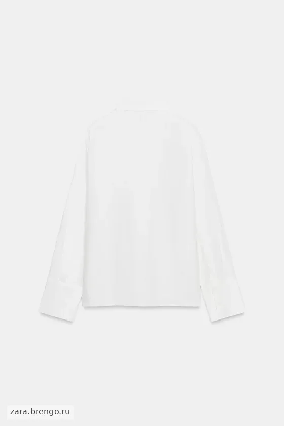 РУБАШКА ИЗ 100% ЛЬНА — коллекция Zara «ZW»