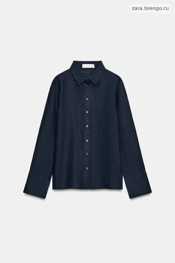 РУБАШКА ИЗ 100% ЛЬНА — коллекция Zara «ZW»