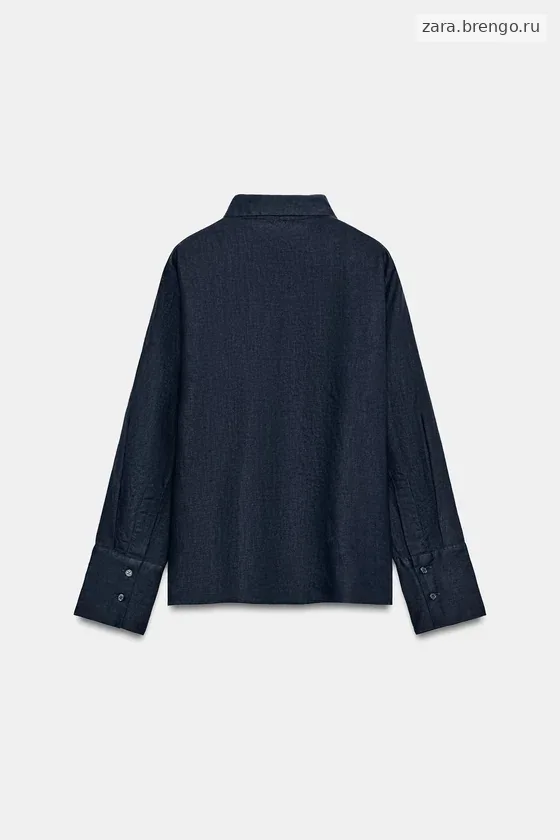 РУБАШКА ИЗ 100% ЛЬНА — коллекция Zara «ZW»