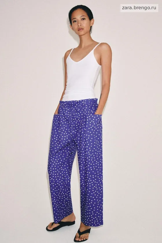 БРЮКИ В ГОРОШЕК — коллекция Zara «ZW»