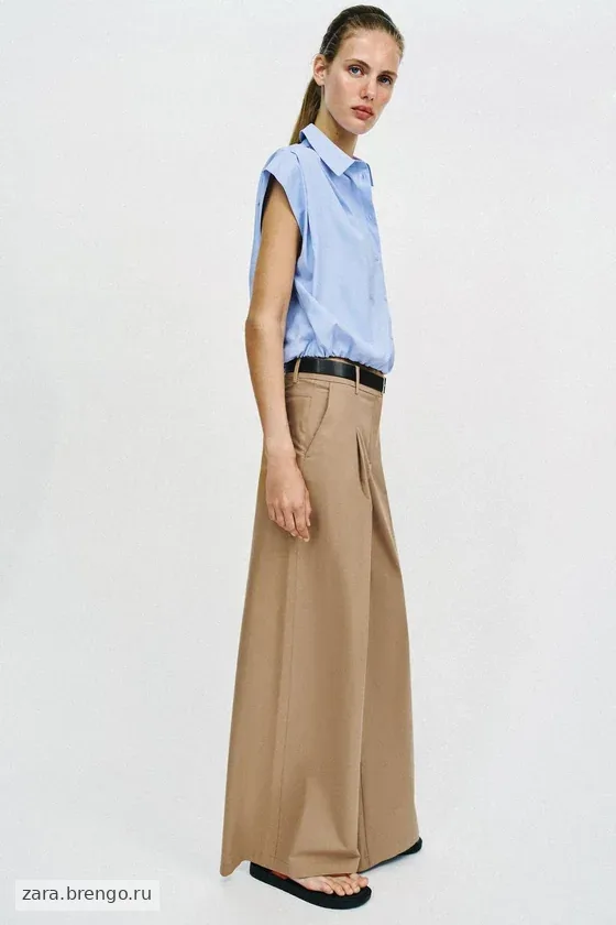 ШИРОКИЕ БРЮКИ С РЕМНЕМ