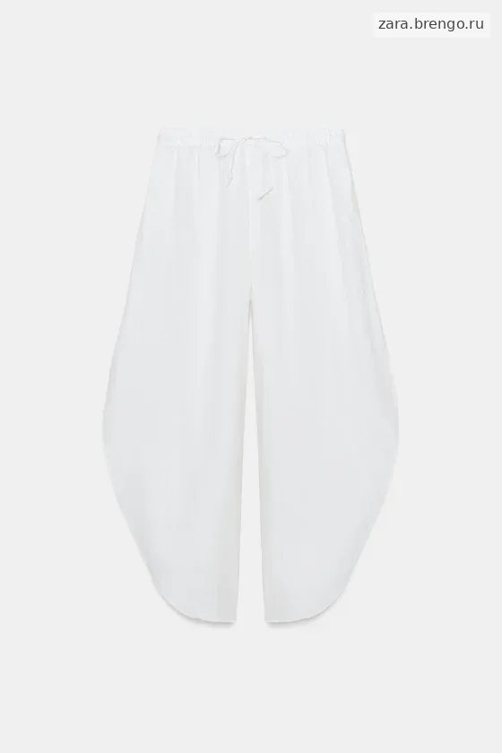 БРЮКИ ИЗ ЛЬНА С РАЗРЕЗАМИ — коллекция Zara «ZW»