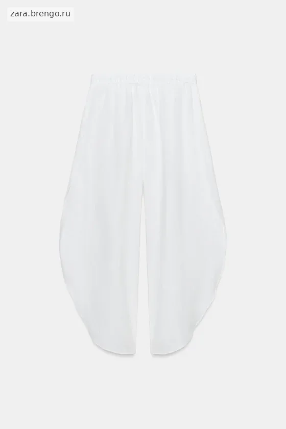 БРЮКИ ИЗ ЛЬНА С РАЗРЕЗАМИ — коллекция Zara «ZW»