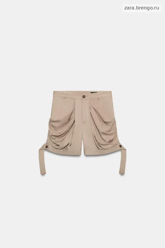 СВОБОДНЫЕ ШОРТЫ С ЗАЩИПАМИ — коллекция Zara «ZW»