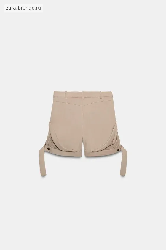 СВОБОДНЫЕ ШОРТЫ С ЗАЩИПАМИ — коллекция Zara «ZW»