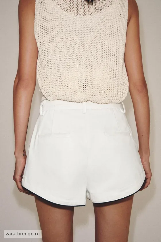ДЖИНСОВЫЕ ШОРТЫ С ЗАЩИПАМИ — коллекция Zara «ZW»