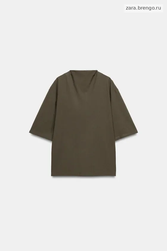 СТРУЯЩИЙСЯ ТОП С КОРОТКИМ РУКАВОМ — коллекция Zara «ZW»
