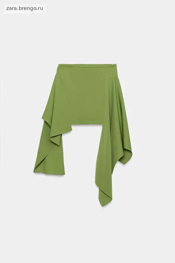 КОРОТКАЯ ЮБКА С ОСТРЫМ ПОДОЛОМ — коллекция Zara «ZW»