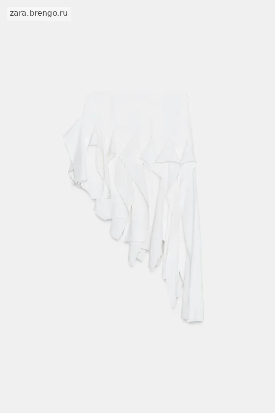 ЮБКА АСИММЕТРИЧНОГО КРОЯ С ВОЛАНАМИ — коллекция Zara «ZW»