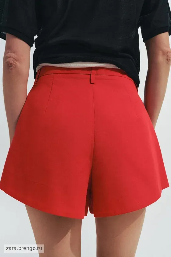ШОРТЫ С ЗАЩИПАМИ — коллекция Zara «ZW»
