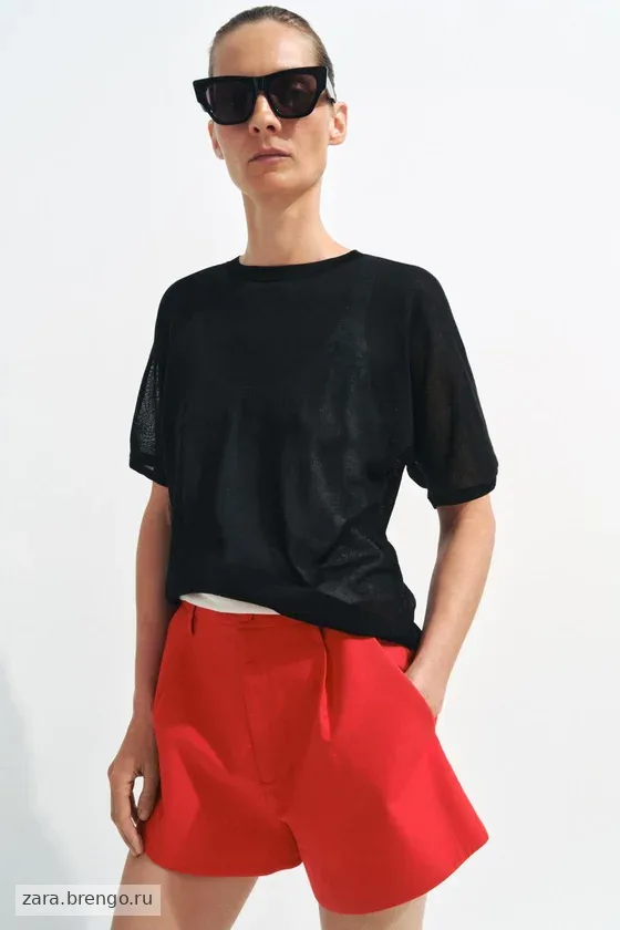 ШОРТЫ С ЗАЩИПАМИ — коллекция Zara «ZW»