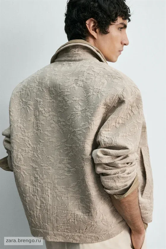 КУРТКА JACQUARD С ЦВЕТОЧНЫМ ПРИНТОМ