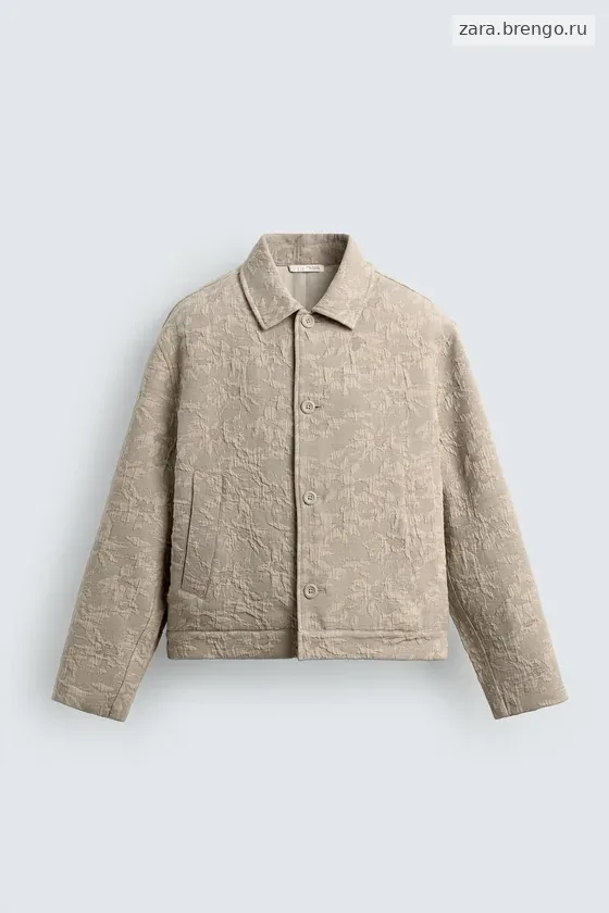 КУРТКА JACQUARD С ЦВЕТОЧНЫМ ПРИНТОМ