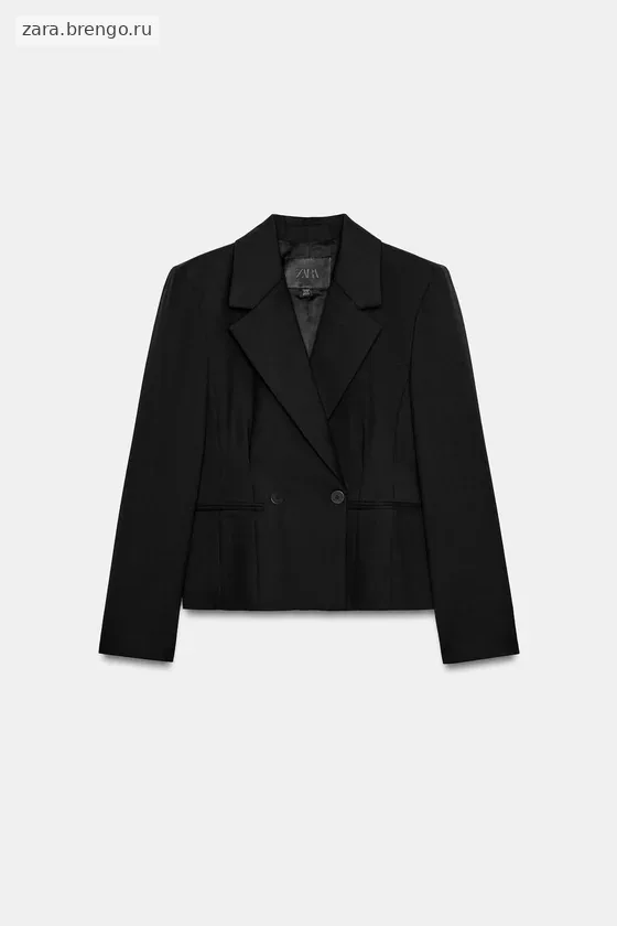 ПРИТАЛЕННЫЙ БЛЕЙЗЕР ИЗ СМЕСОВОЙ ШЕРСТИ — коллекция Zara «ZW»