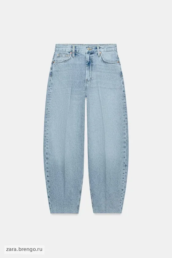 ЗАУЖЕННЫЕ ДЖИНСЫ С ВЫСОКОЙ ПОСАДКОЙ — коллекция Zara «ZW»
