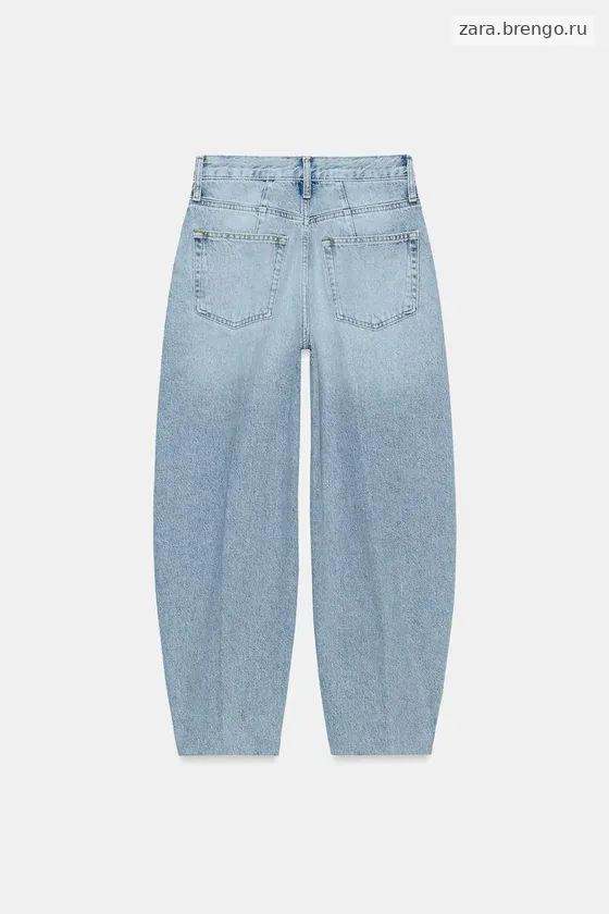 ЗАУЖЕННЫЕ ДЖИНСЫ С ВЫСОКОЙ ПОСАДКОЙ — коллекция Zara «ZW»