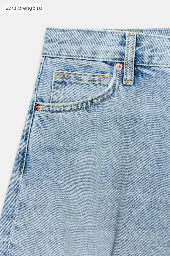 ЗАУЖЕННЫЕ ДЖИНСЫ С ВЫСОКОЙ ПОСАДКОЙ — коллекция Zara «ZW»