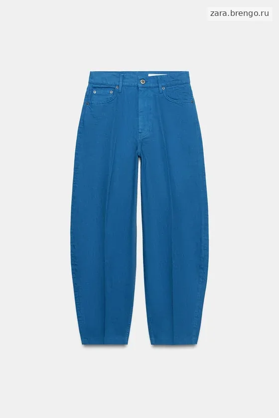ЗАУЖЕННЫЕ ДЖИНСЫ С ВЫСОКОЙ ПОСАДКОЙ — коллекция Zara «ZW»