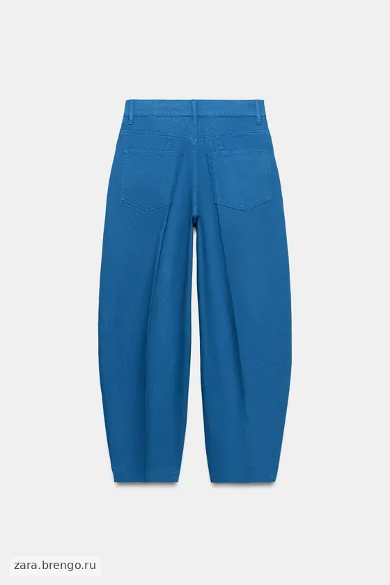 ЗАУЖЕННЫЕ ДЖИНСЫ С ВЫСОКОЙ ПОСАДКОЙ — коллекция Zara «ZW»