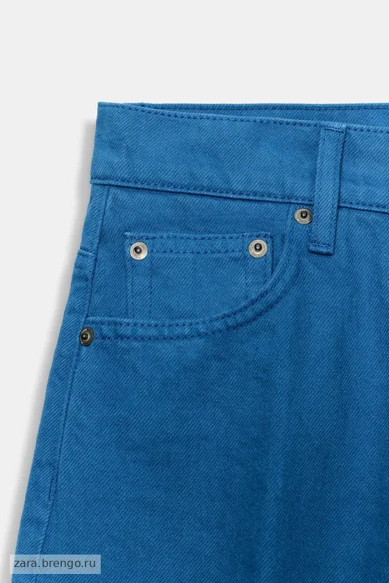 ЗАУЖЕННЫЕ ДЖИНСЫ С ВЫСОКОЙ ПОСАДКОЙ — коллекция Zara «ZW»
