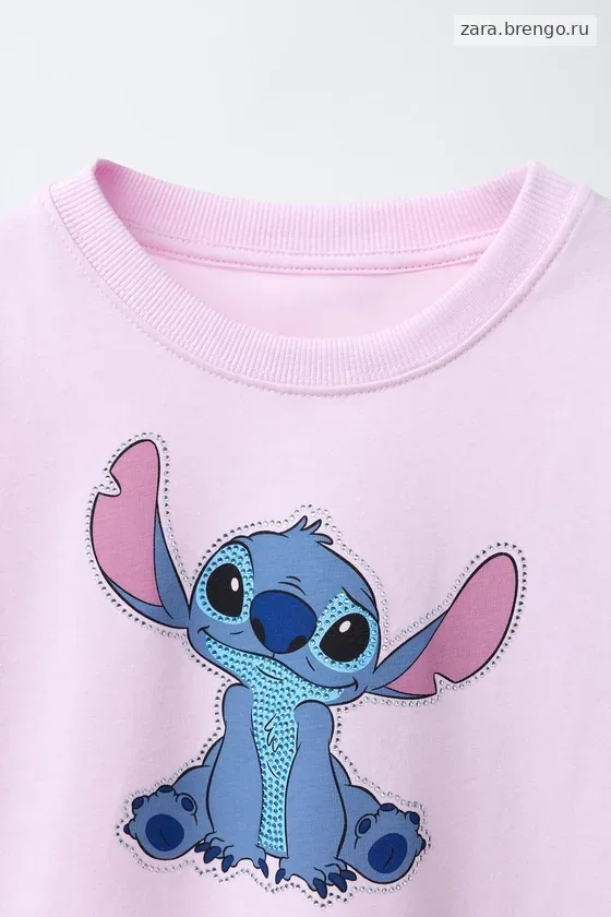 ФУТБОЛКА С ПРИНТОМ Лило и Стич © Disney СО СТРАЗАМИ