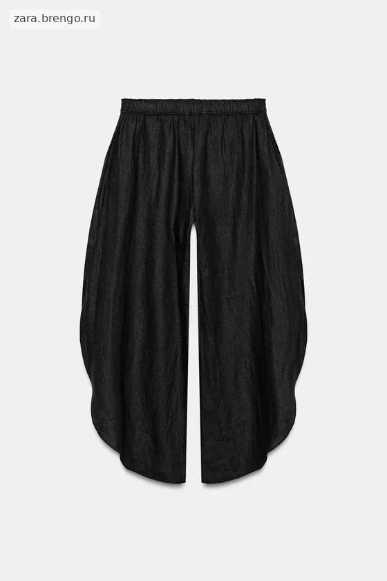 БРЮКИ ИЗ ЛЬНА С РАЗРЕЗАМИ — коллекция Zara «ZW»
