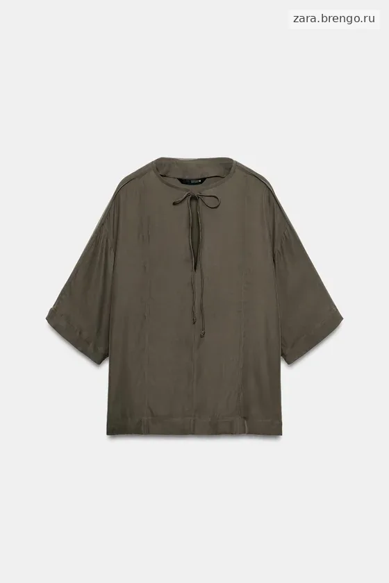 СВОБОДНАЯ БЛУЗА С ЗАВЯЗКАМИ — коллекция Zara «ZW»