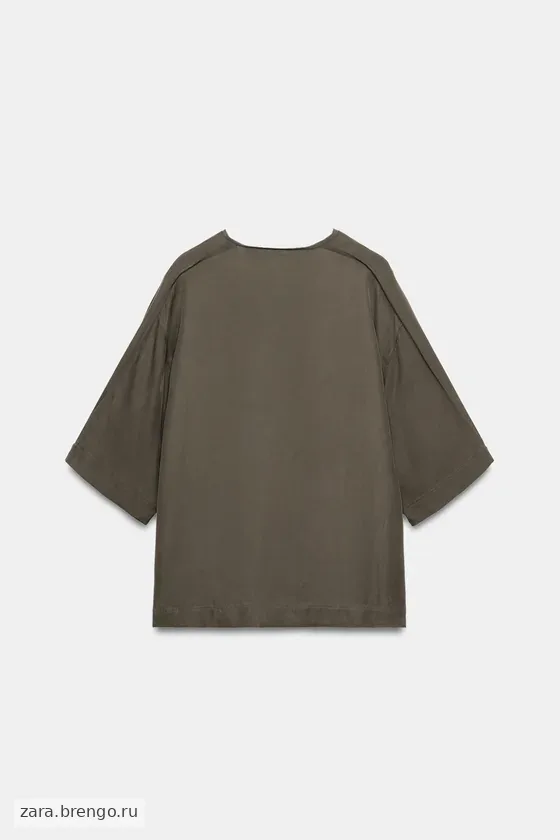 СВОБОДНАЯ БЛУЗА С ЗАВЯЗКАМИ — коллекция Zara «ZW»
