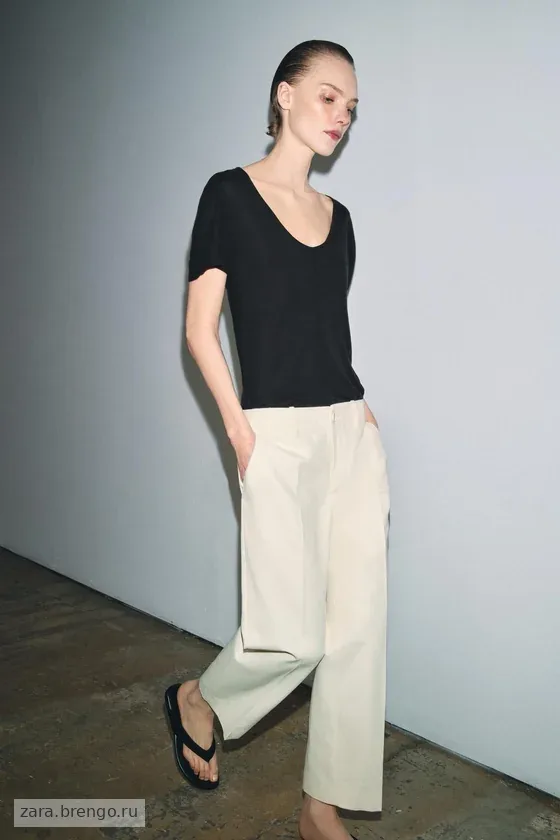 УКОРОЧЕННЫЕ БРЮКИ — коллекция Zara «ZW»