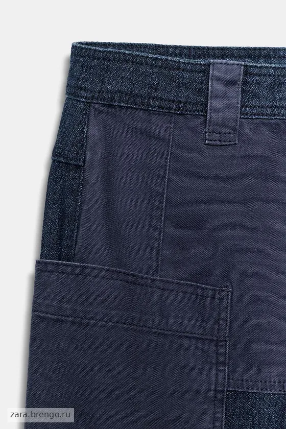 БРЮКИ С КОМБИНИРОВАННЫМИ КАРМАНАМИ — коллекция Zara «ZW»