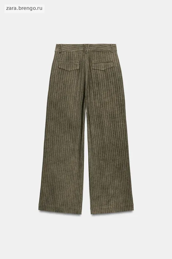ЖАККАРДОВЫЕ БРЮКИ В ПОЛОСКУ — коллекция Zara «ZW»