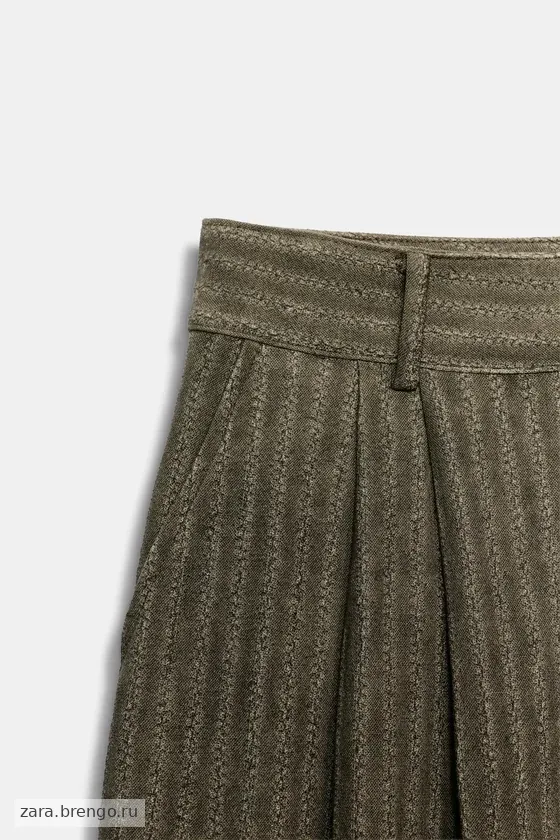 ЖАККАРДОВЫЕ БРЮКИ В ПОЛОСКУ — коллекция Zara «ZW»