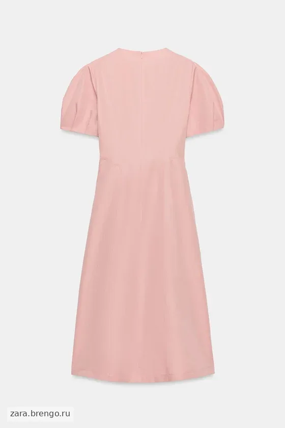 ПЛАТЬЕ МИДИ ИЗ ЛЬНА — коллекция Zara «ZW»