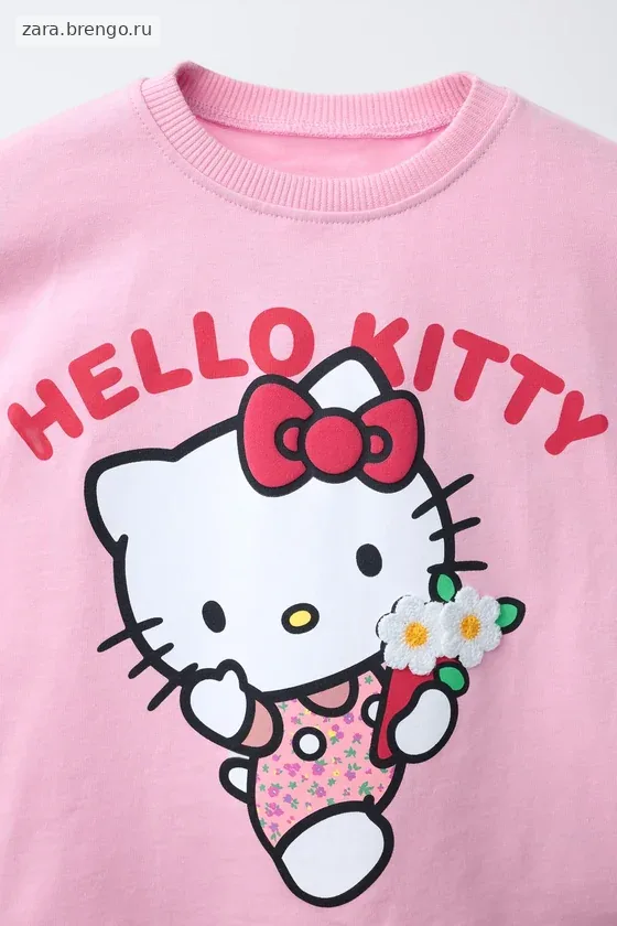 ФУТБОЛКА С ПРИНТОМ HELLO KITTY ©