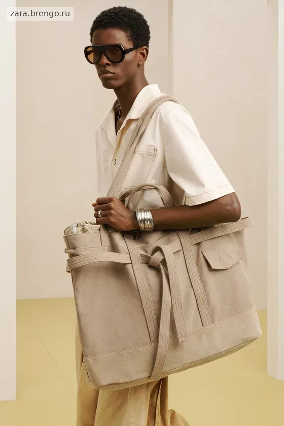 Хлопковая сумка zara