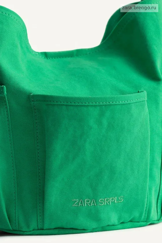 Хлопковая сумка с несколькими карманами zara