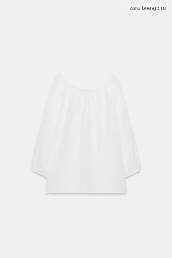 БЛУЗА ИЗ ЛЬНА — коллекция Zara «ZW»