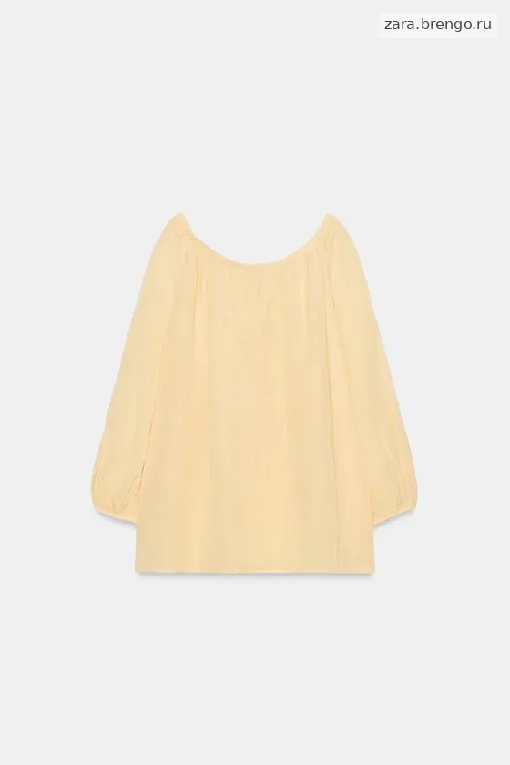 БЛУЗА ИЗ ЛЬНА — коллекция Zara «ZW»