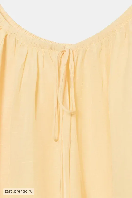 БЛУЗА ИЗ ЛЬНА — коллекция Zara «ZW»