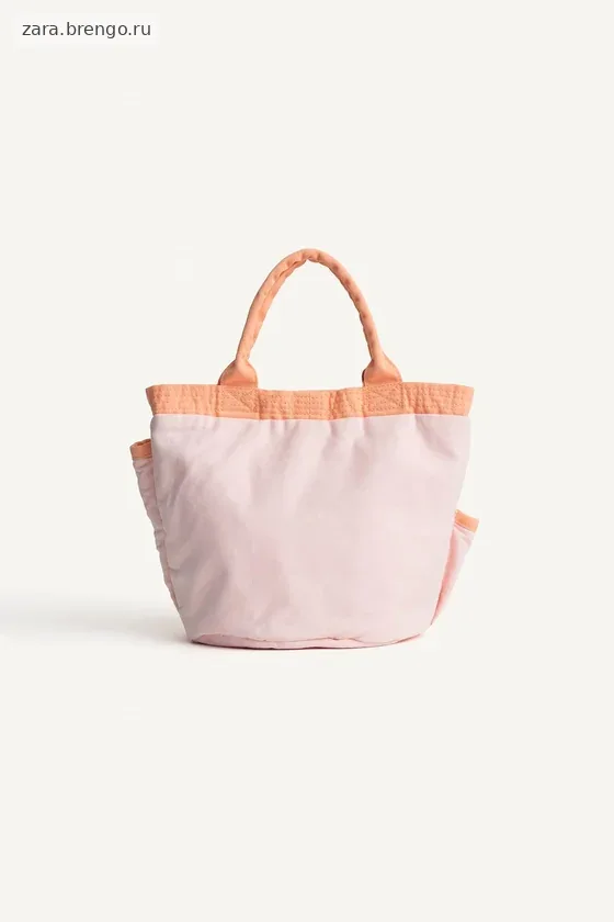 Хлопковая сумка с большим карманом zara