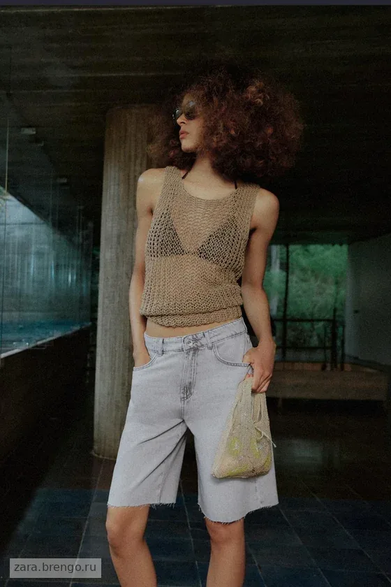 ДЖИНСОВЫЕ ШОРТЫ Z1975 СО СРЕДНЕЙ ПОСАДКОЙ