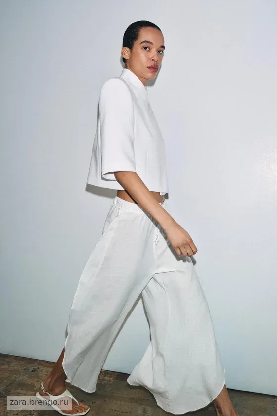УКОРОЧЕННЫЙ БЛЕЙЗЕР С КОРОТКИМИ РУКАВАМИ — коллекция Zara «ZW»