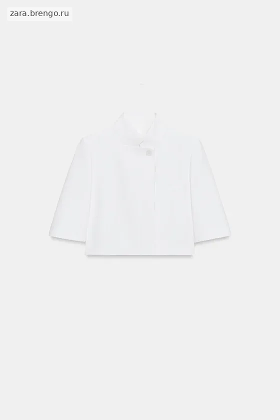 УКОРОЧЕННЫЙ БЛЕЙЗЕР С КОРОТКИМИ РУКАВАМИ — коллекция Zara «ZW»