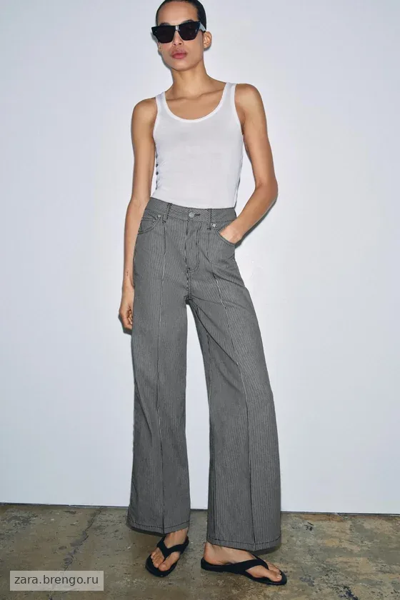 ДЖИНСЫ  С ВЫСОКОЙ ПОСАДКОЙ — коллекция Zara «ZW»