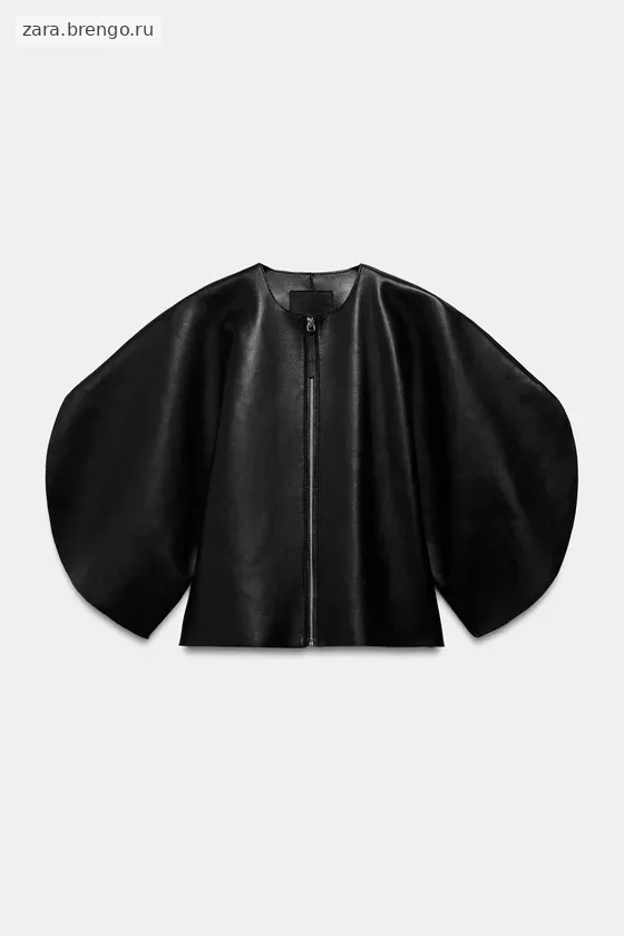 Эксклюзивный кожаный топ Zara «ZW» Лимитированная коллекция