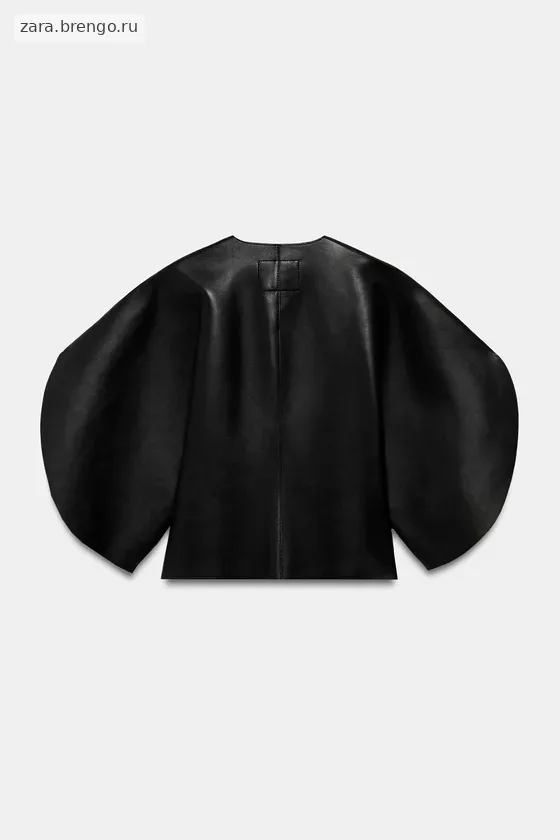 Эксклюзивный кожаный топ Zara «ZW» Лимитированная коллекция