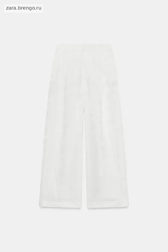 ЖАККАРДОВЫЕ БРЮКИ — коллекция Zara «ZW» лимитированная серия