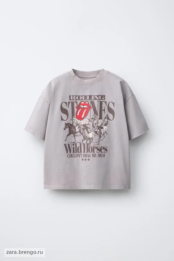 ФУТБОЛКА С ЭФФЕКТОМ ПОТЕРТОСТИ ROLLING STONE ©