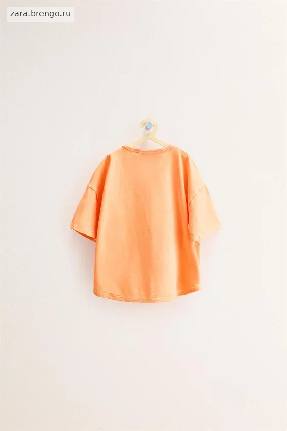 Zara «Timeless» - ОДНОТОННАЯ ХЛОПКОВАЯ ФУТБОЛКА